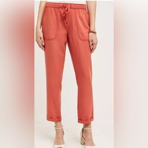 Anthropologie Hei Hei Mora Coral orange pants size XS